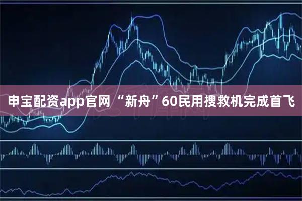 申宝配资app官网 “新舟”60民用搜救机完成首飞